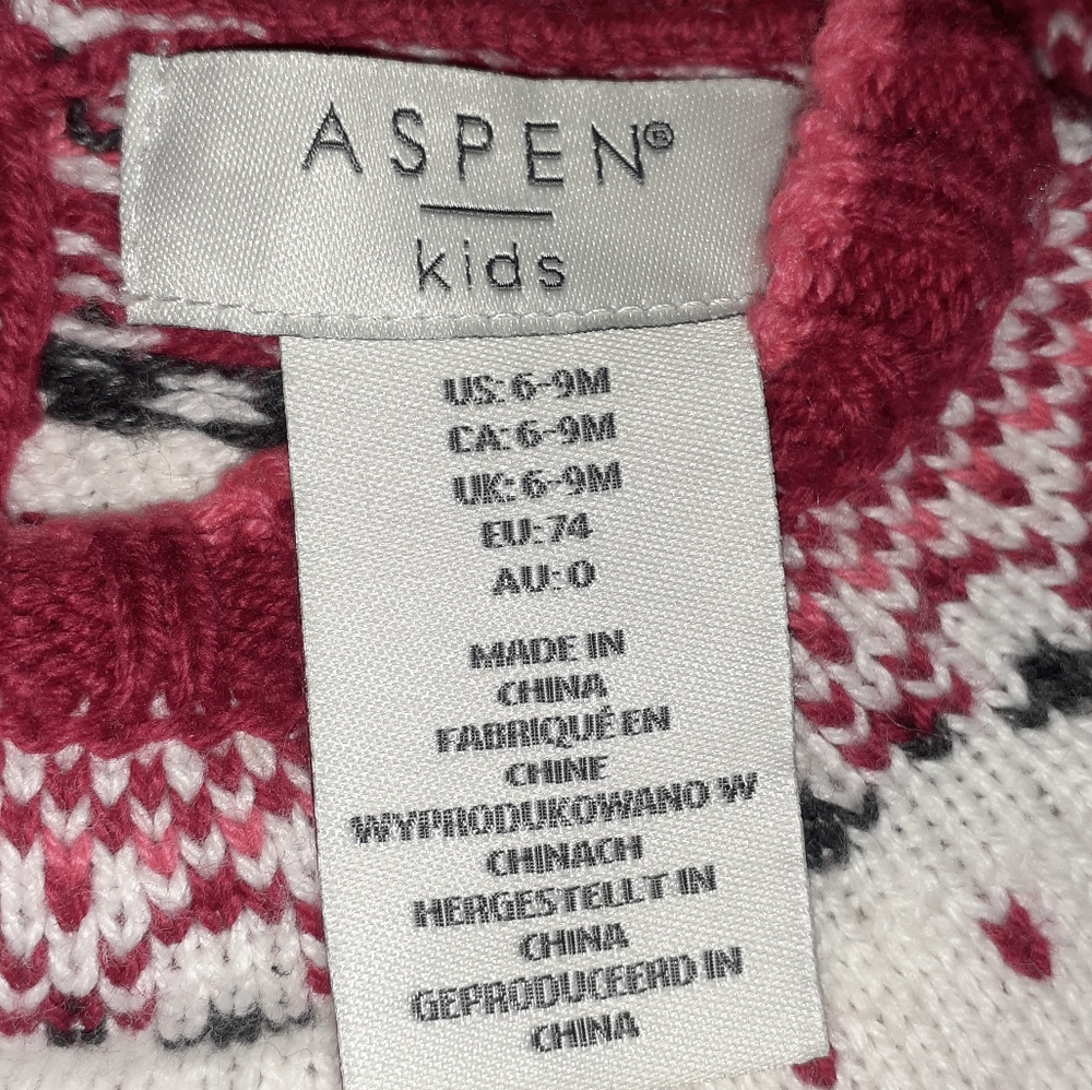 - - ASPEN KIDS INFANT KNIT DRESS W/FAUX FUR CUFFS - Picture 6 of 9